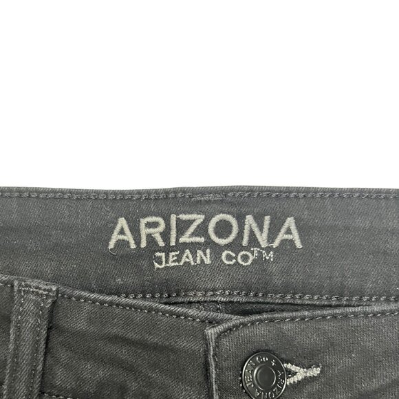 NWT Arizona Women's Size 16 Black High Rise Stretch Jeggings Denim Skinny Fit - Picture 3 of 16